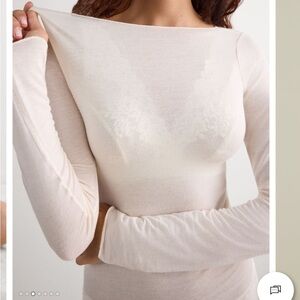 Intimissimi Boat Neck Modal Cashmere Ultralite Top